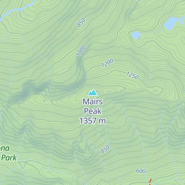 Map of Mairs Peak