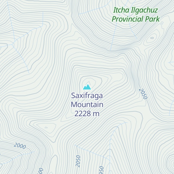 Map of Saxifraga Mountain