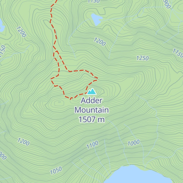 Map of Adder Mountain
