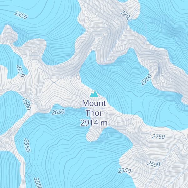Map of Mount Thor