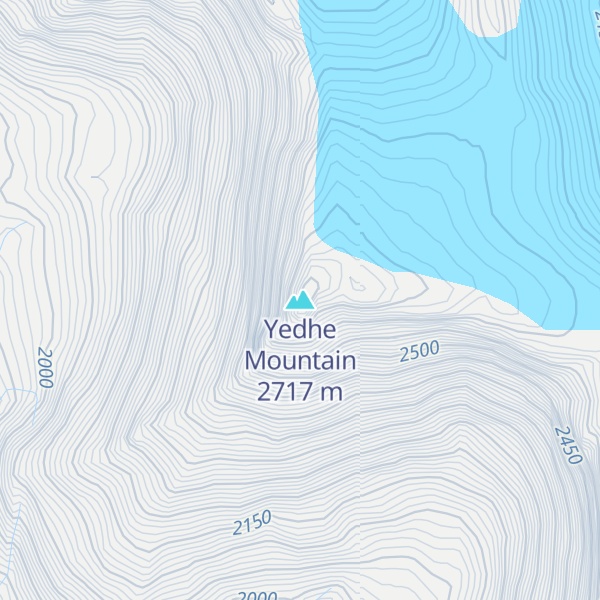 Map of Yedhe Mountain