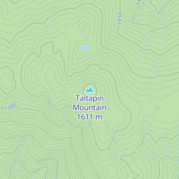Map of Taltapin Mountain