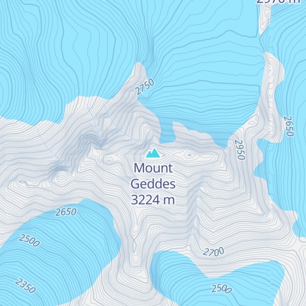 Map of Mount Geddes