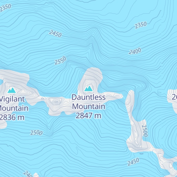 Map of Dauntless Mountain