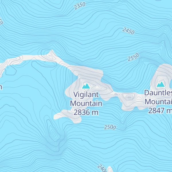 Map of Vigilant Mountain