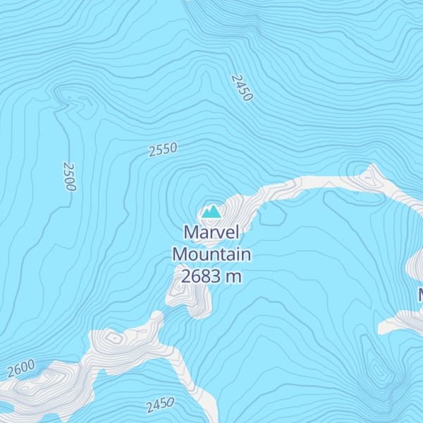Map of Marvel Mountain