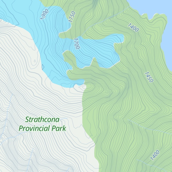 Map of Iceberg Peak
