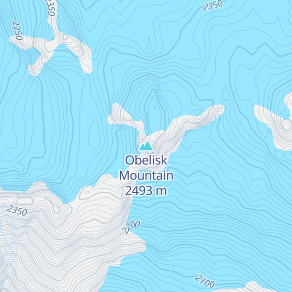 Map of Obelisk Mountain