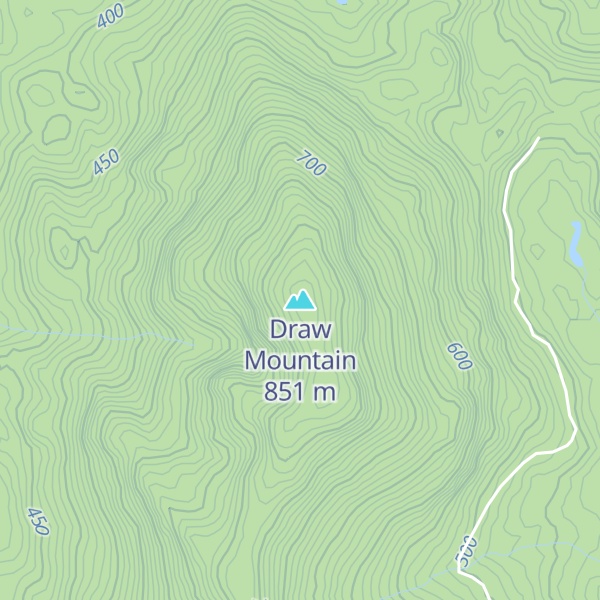 Map of Draw Mountain