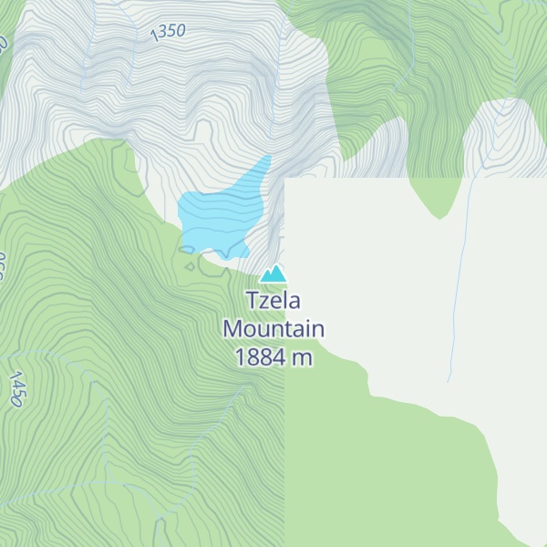 Map of Tzela Mountain
