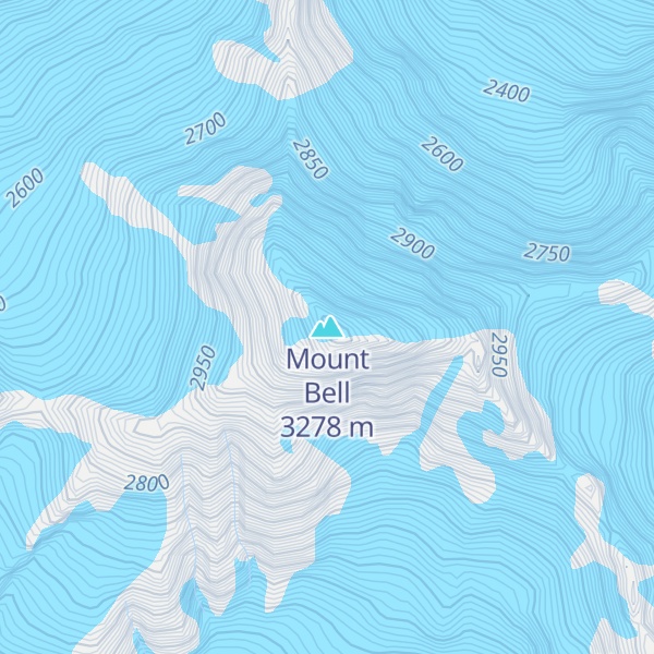Map of Mount Bell