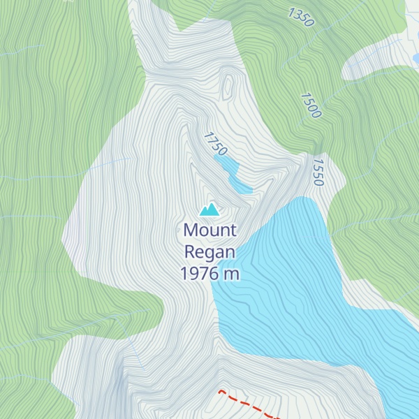 Map of Mount Regan