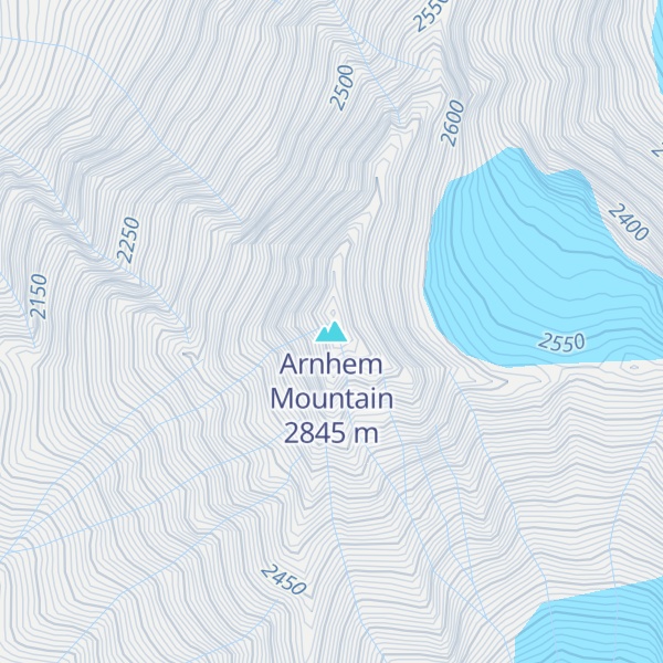 Map of Arnhem Mountain