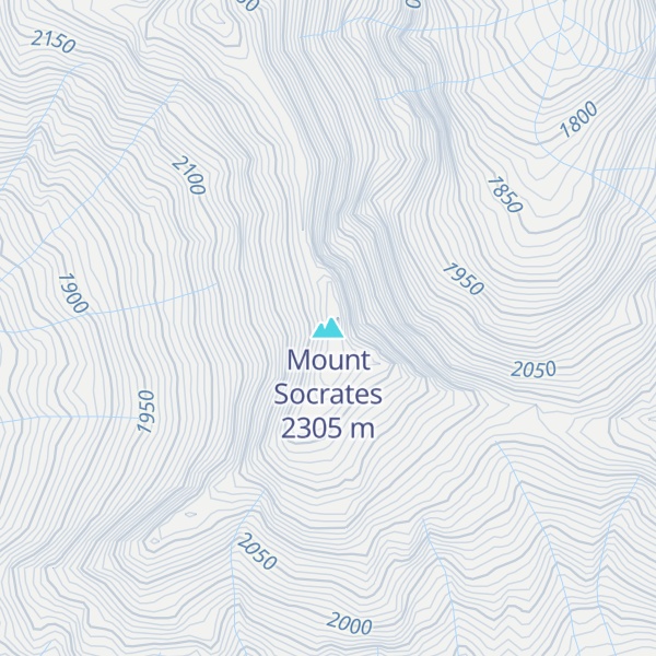 Map of Mount Socrates