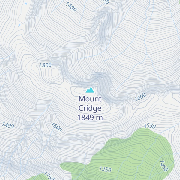Map of Mount Cridge