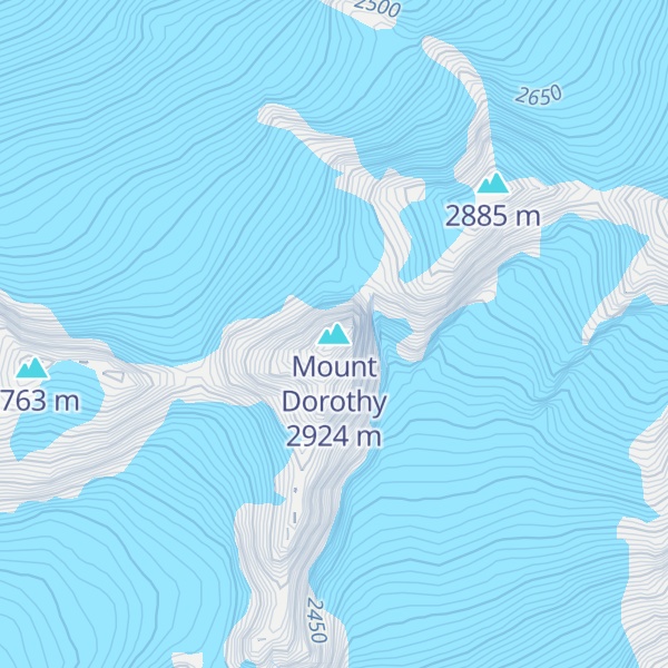 Map of Mount Dorothy