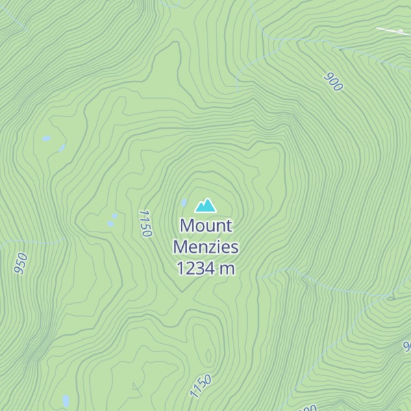 Map of Mount Menzies