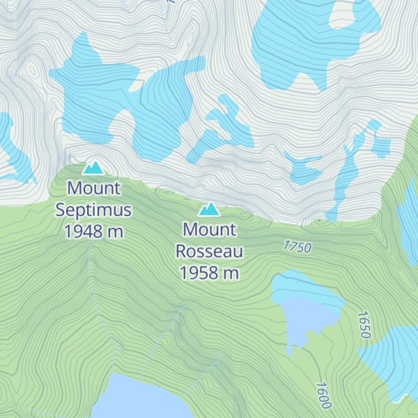 Map of Mount Rosseau