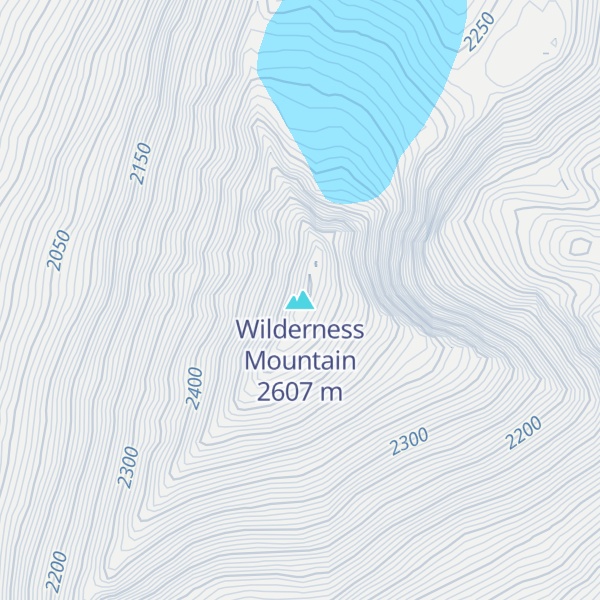 Map of Wilderness Mountain