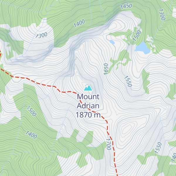 Map of Mount Adrian