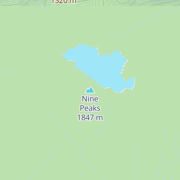 Map of Nine Peaks