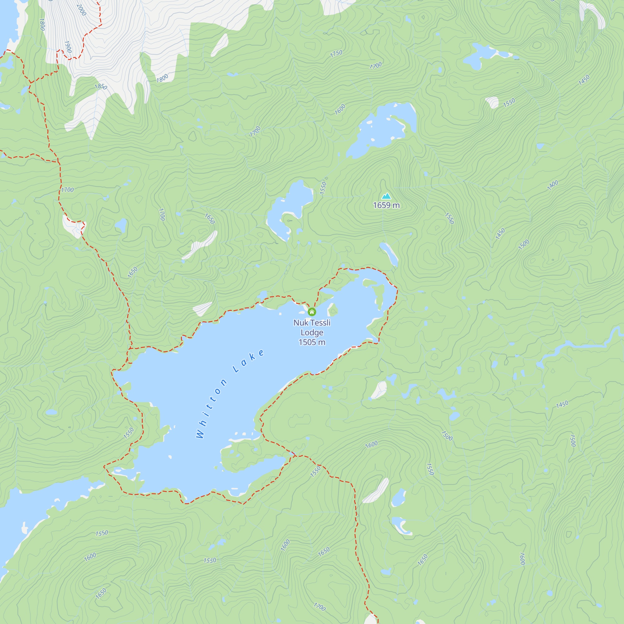 Nuk Tessli Lodge map