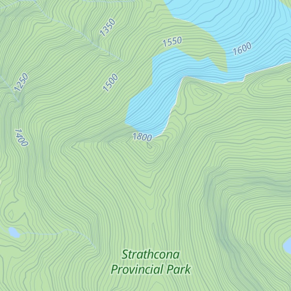 Map of Big Interior Mountain