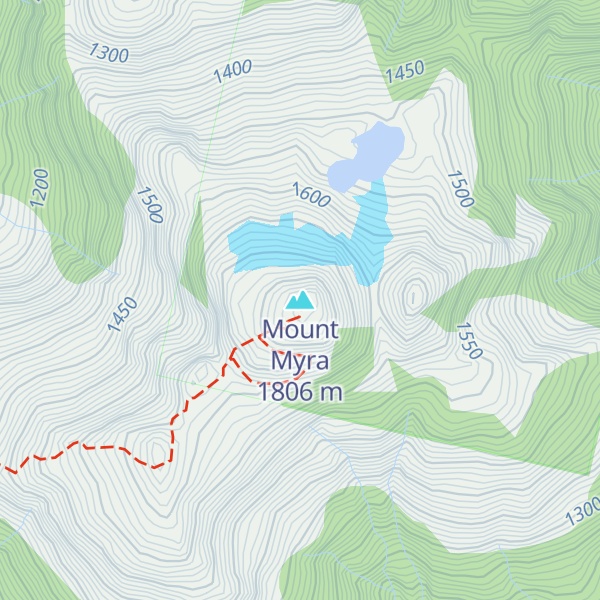 Map of Mount Myra