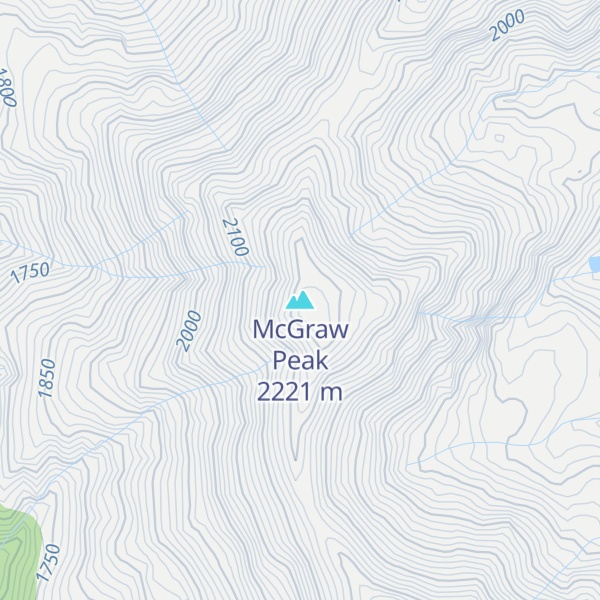 Map of McGraw Peak
