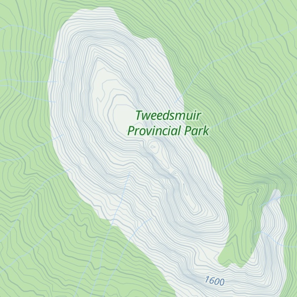 Map of Anahim Peak