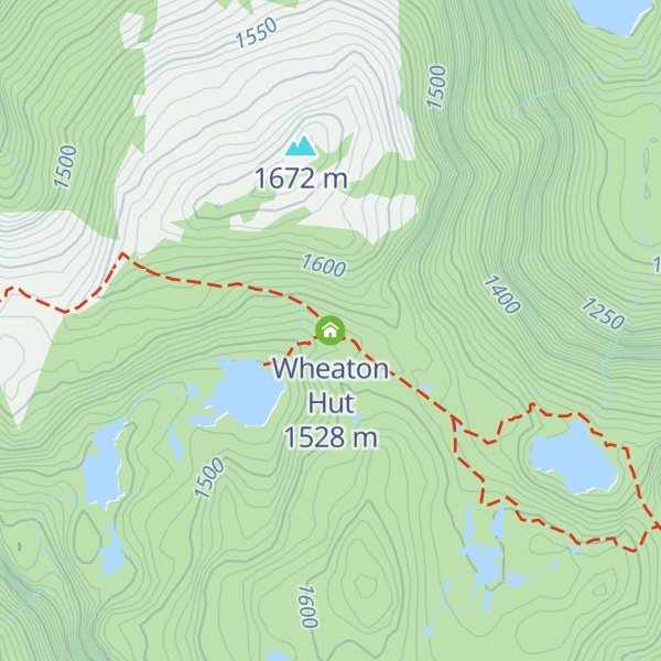 Map of Wheaton Hut