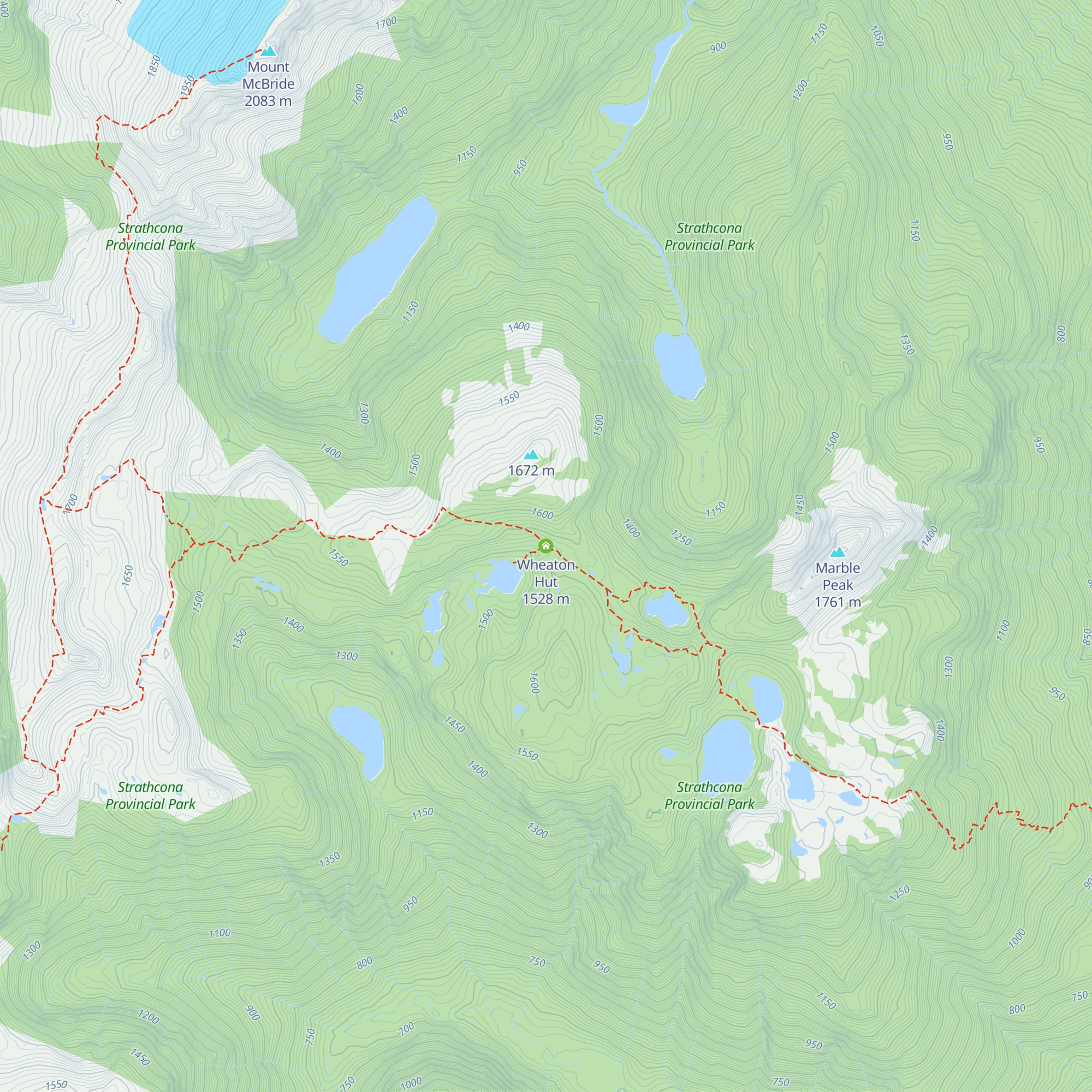 Wheaton Hut map