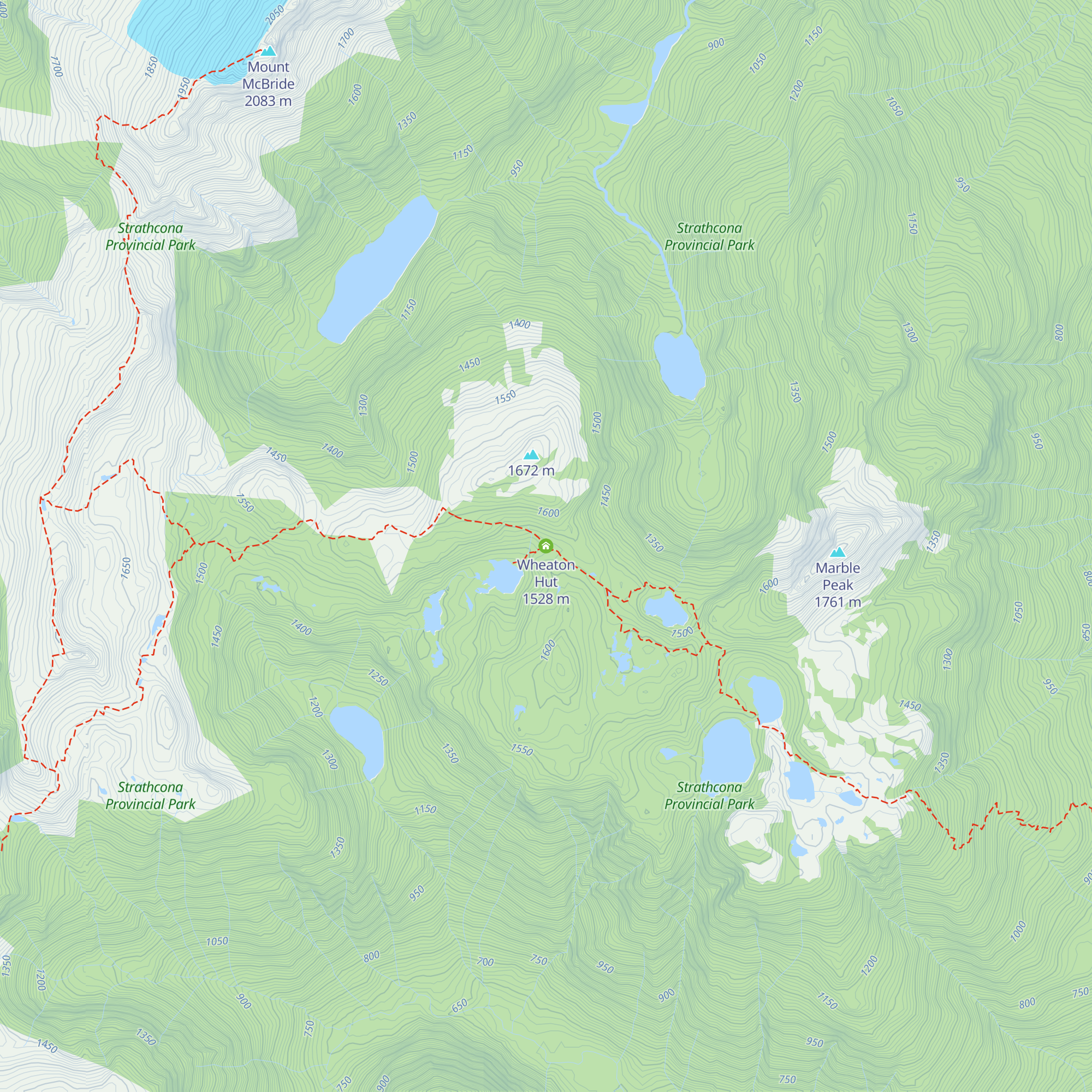 Wheaton Hut map