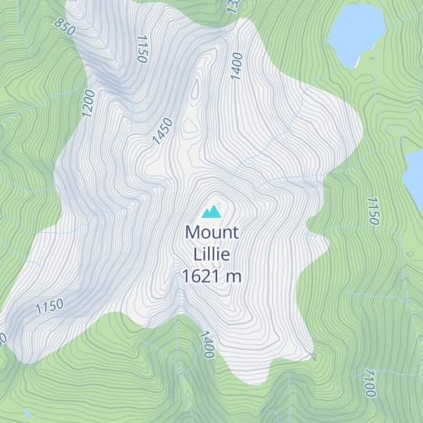 Map of Mount Lillie