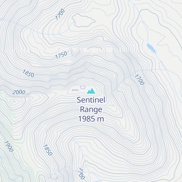 Map of Sentinel Range