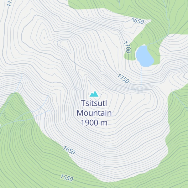 Map of Tsitsutl Mountain