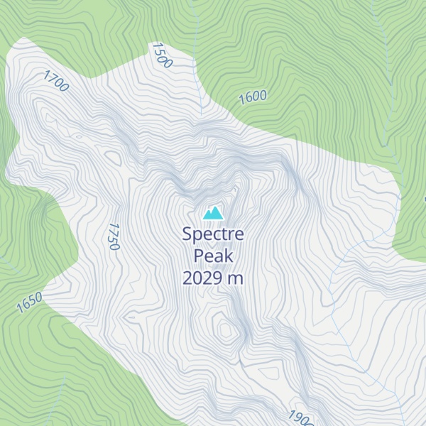 Map of Spectre Peak