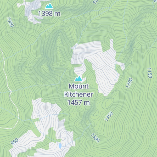Map of Mount Kitchener