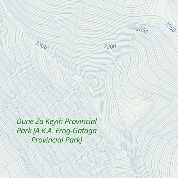 Map of Gataga Peak