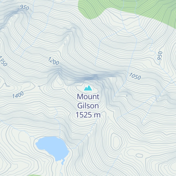 Map of Mount Gilson