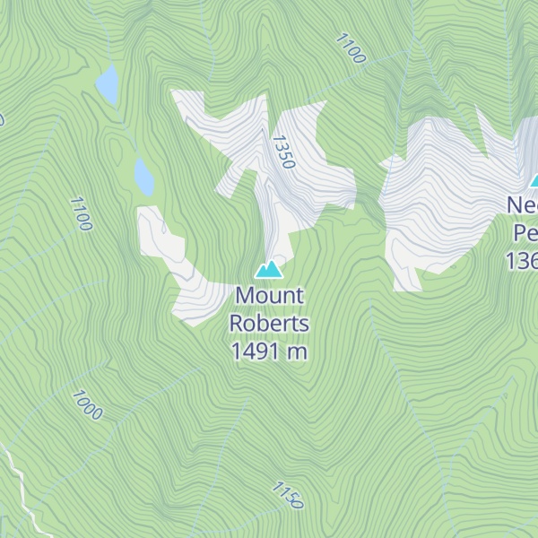 Map of Mount Roberts