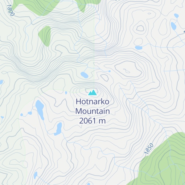 Map of Hotnarko Mountain