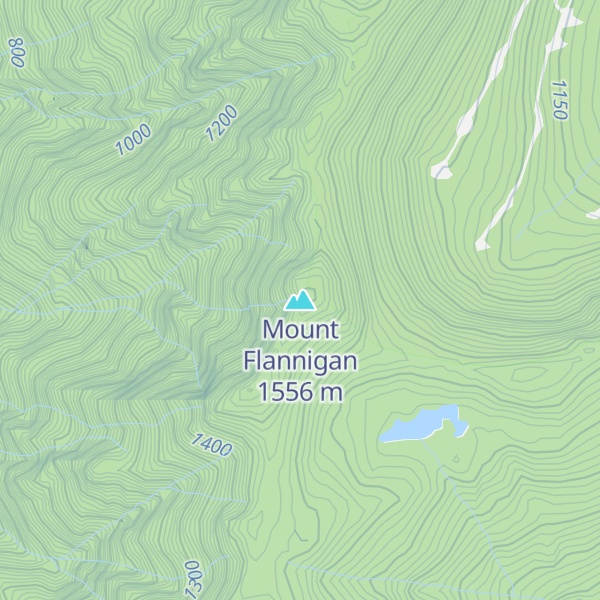 Map of Mount Flannigan