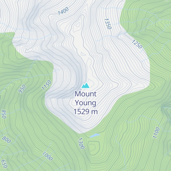 Map of Mount Young