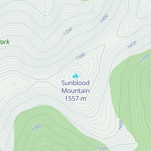Map of Sunblood Mountain