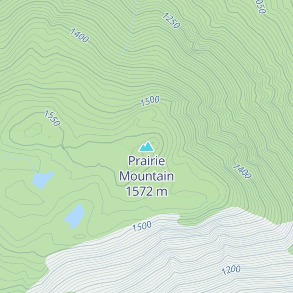 Map of Prairie Mountain