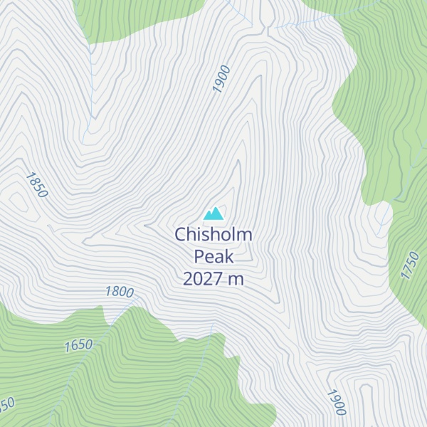 Map of Chisholm Peak
