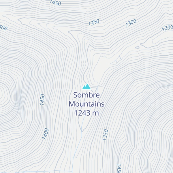 Map of Sombre Mountains