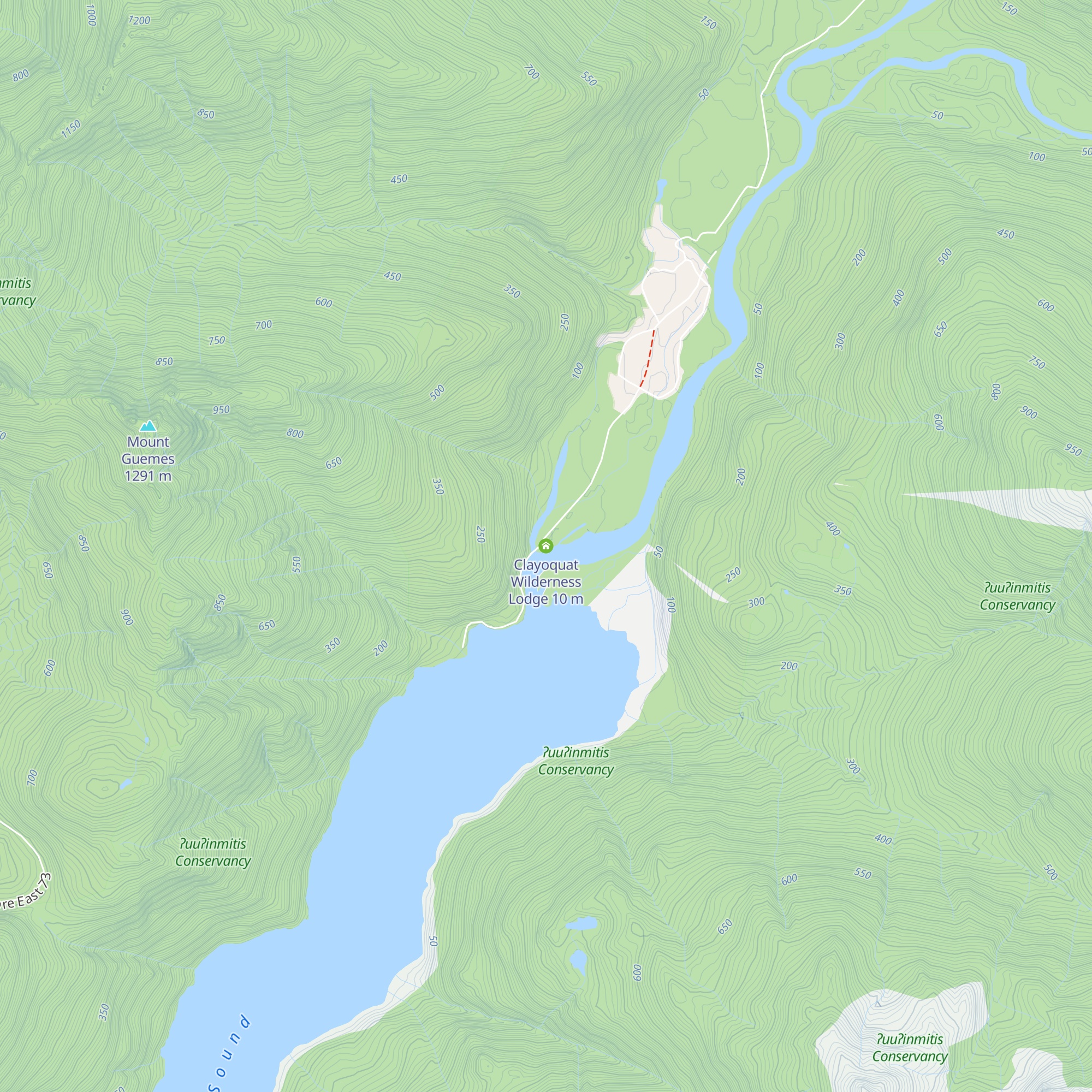 Clayoquat Wilderness Lodge map