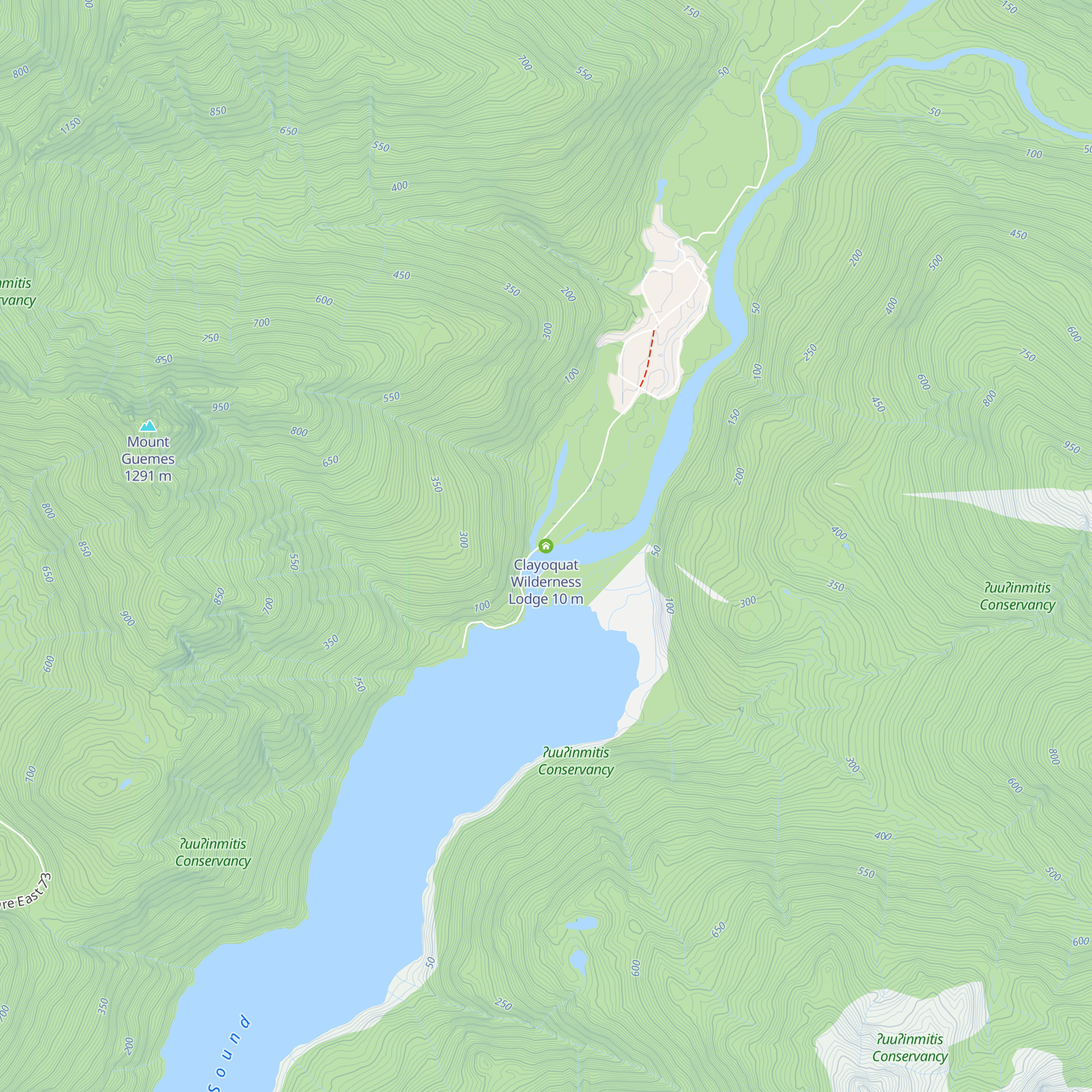 Clayoquat Wilderness Lodge map